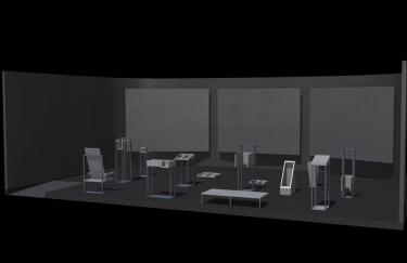 BILL SEAMAN, 3D-COMPUTER-ZEICHNUNG VON EXCHANGE FIELDS